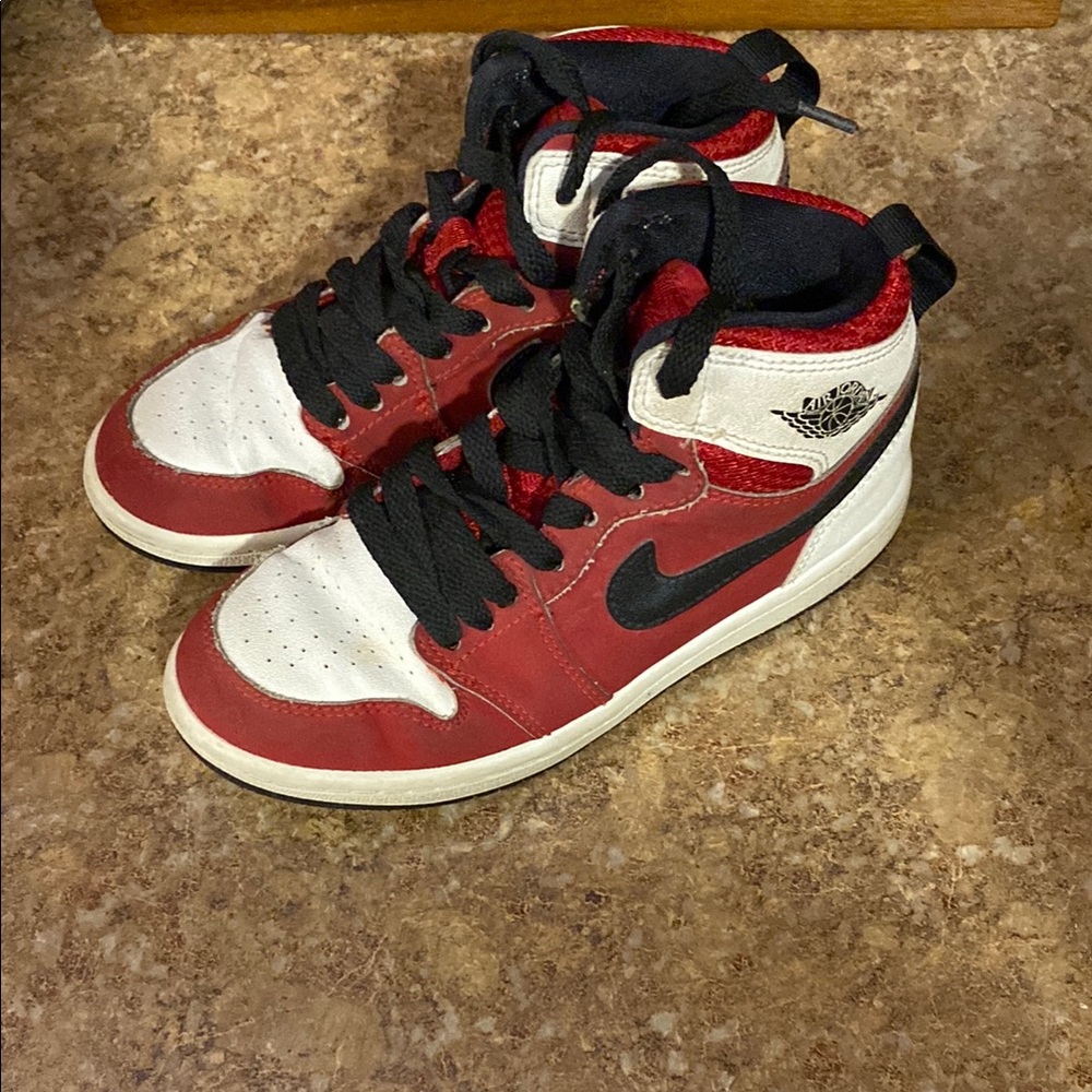 Kids Red and White Sneakers